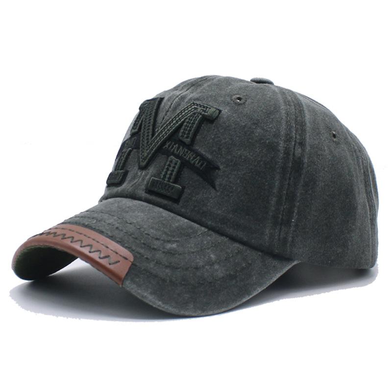 New soft top retro denim baseball cap men's outdoor casual hat summer breathable versatile sunshade cap women