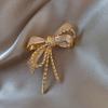 Gold Color Bow Knot Brooch Cute Costume Accessories Corsage Brooches Party Wedding