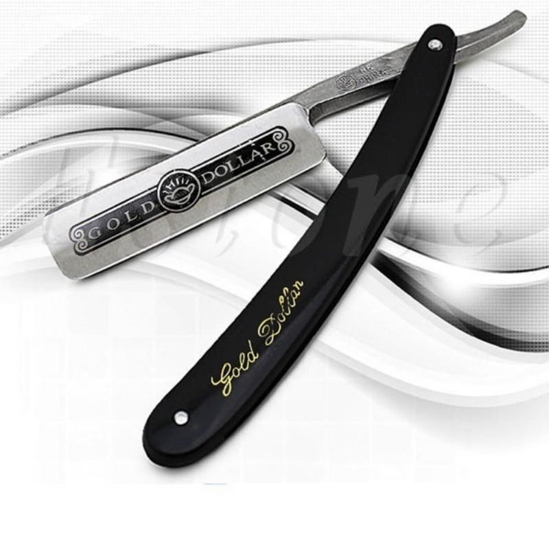 Gold Dollar 66 Shaving Straight Razor Classic Manual Barber Razors Kit Folding Knife Sharpened Preliminary