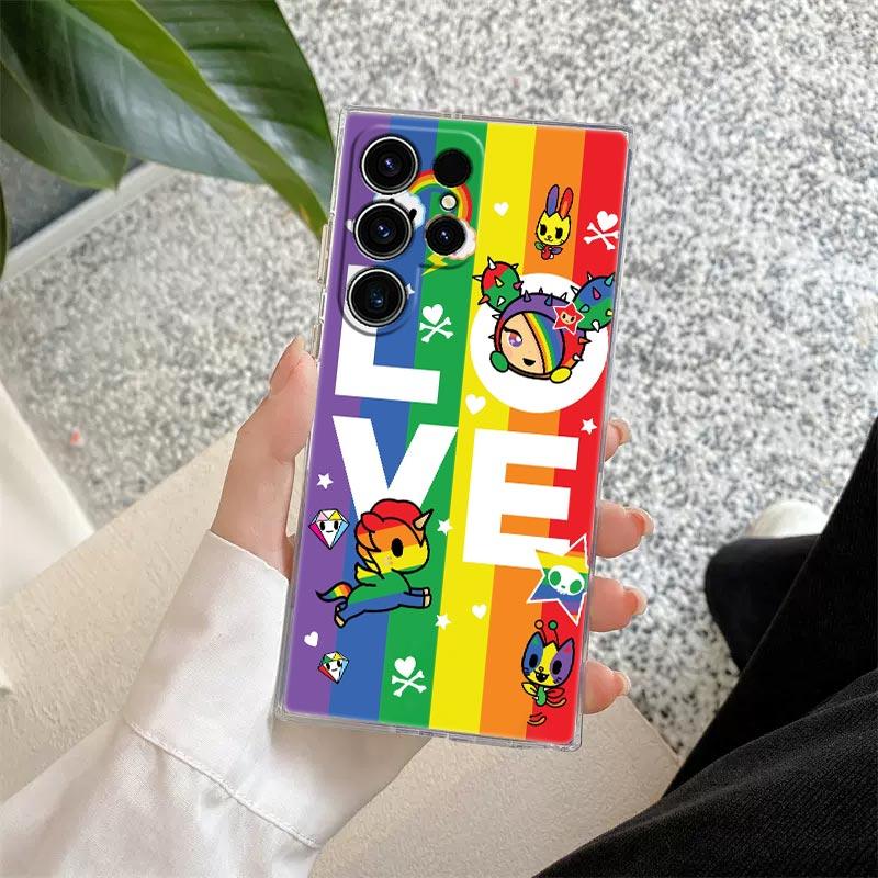 LGBT Rainbow Gay Lesbian Phone Case For Samsung S24 S23 Ultra S22 S20 Plus S21 FE Clear Cases Cover Galaxy S24Ultra S235G Fundas