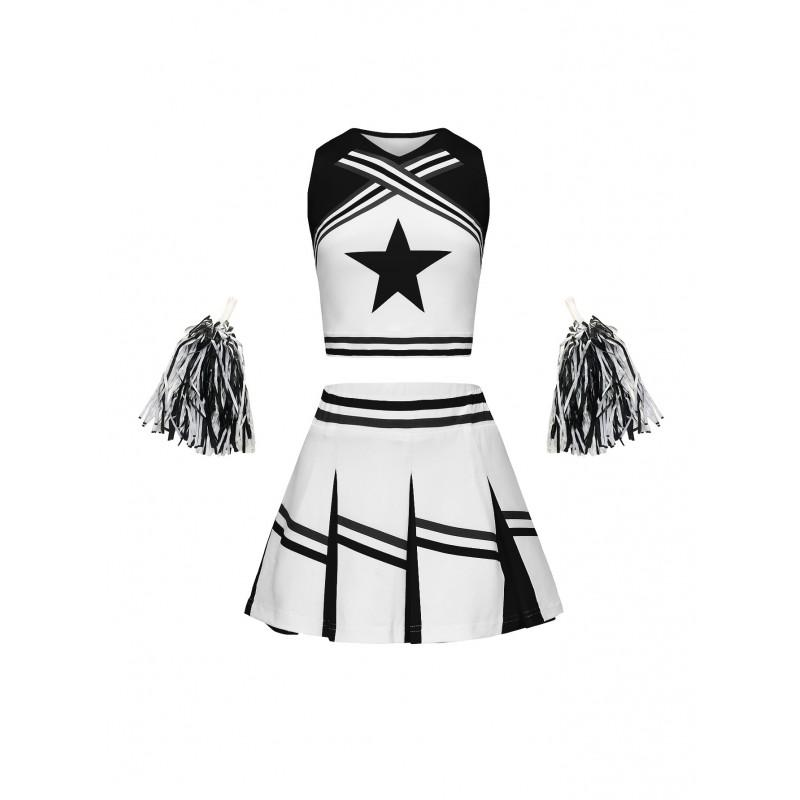 Kids Cheerleading Costume Set 3D Print A-Line Skirt Girls Sports Events