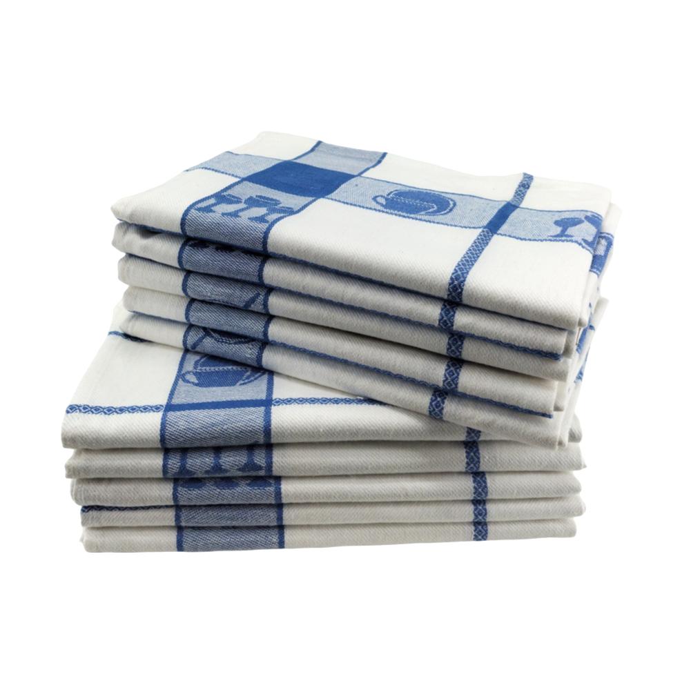 Кухонные полотенца (х10) 45 x 70 – 100 % жаккардовый хлопок с высокой впитывающей способностью.