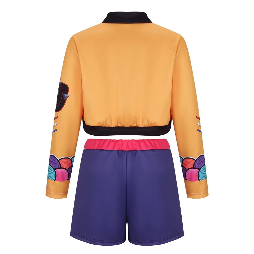 Детский Kpop Косплей Охотники на демонов Руми Зои Мира Костюм Huntrix для девочек Одежда Группа Идол Ролевая игра Хэллоуин Карнавальный костюм