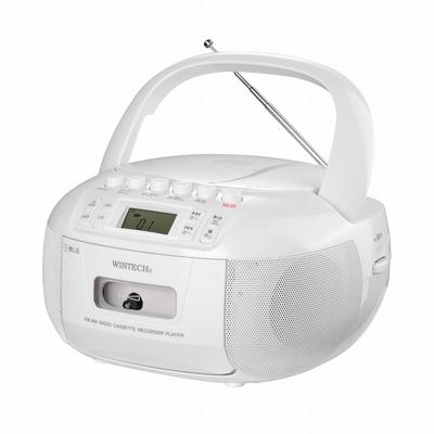 WINTECH CD радиокассетный магнитофон с радио AUX CD CD кассета кассетная лента AC батарея язык слух наушник японская инструкция Hiroka Bussan