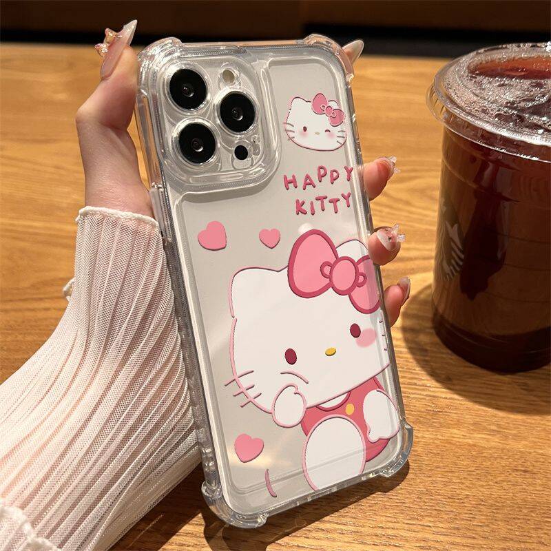 Милый прозрачный чехол Hello Kitty для Huawei Honor 600 400 Lite 5G 400 Pro X9B X6C X7D X8D X6D X5C 5G Мягкий противоударный чехол