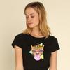Women's T-shirt - BUBBLE GUM LEO