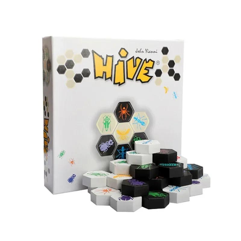 Нетоксичная новая настольная игра Hive для 2 игроков, семейной вечеринки, родителей с детьми, веселая игра, развлечение, изготовлена из высококачественного дерева, подарок другу