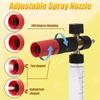 Foam Cannon Kit 1/4" Quick Connect Compact Design Includes 5 Pressure Washer Nozzle Tips Premium Plastic Housing Body