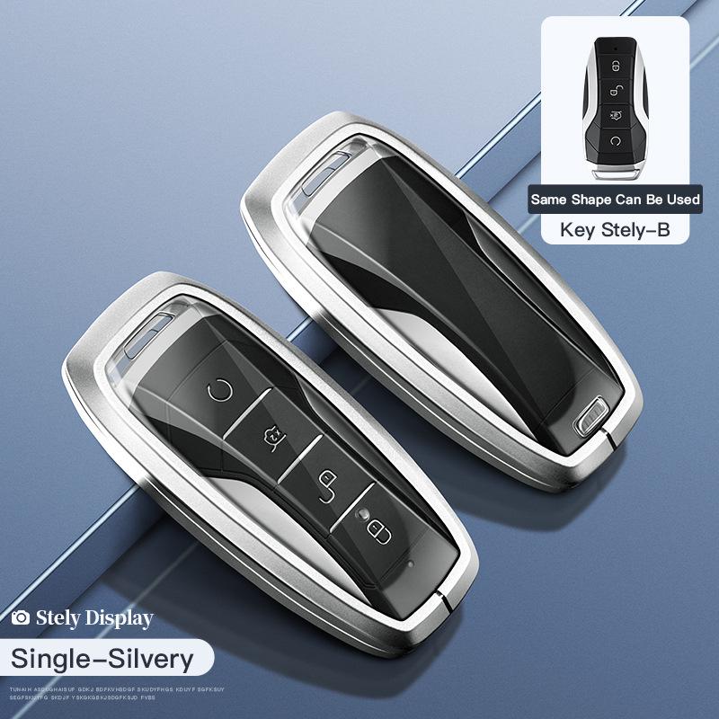 Чехол для ключей BYD для Tang DM/MAX, Song Pro, Qin PLUS, Yuan — полноразмерный автомобильный чехол с застежкой для трансграничной электронной коммерции.