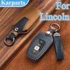 Кожаный чехол для ключей от машины для Lincoln MKX MKC Ford Mondeo Explorer Edge Expedition Fusion Mustang Everest Focus C-Max S-Max