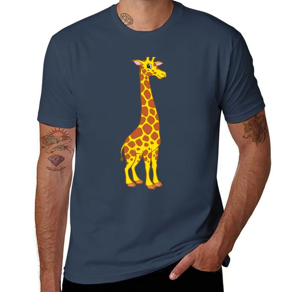 Cheerful giraffe TShirt Street Art Print Tee Shirt
