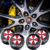 RE14PCS 56mm Umbrella Corporation Emblem Car Wheel Center Cover Sticker Auto Hub Caps Decal Accessories For Toyota Renault Volvo