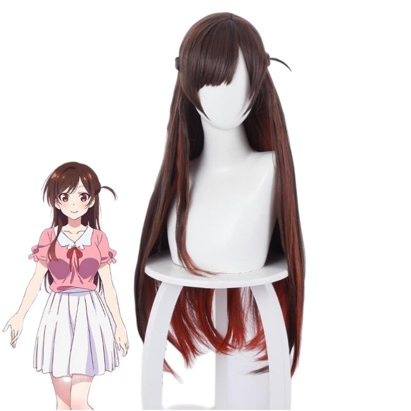Аниме Kanojo Okarishimasu Rent-a-girlfriend Mizuhara Ichinose Chizuru Chizuru, парик для косплея, топ, юбка, наряд, костюмы на Хэллоуин