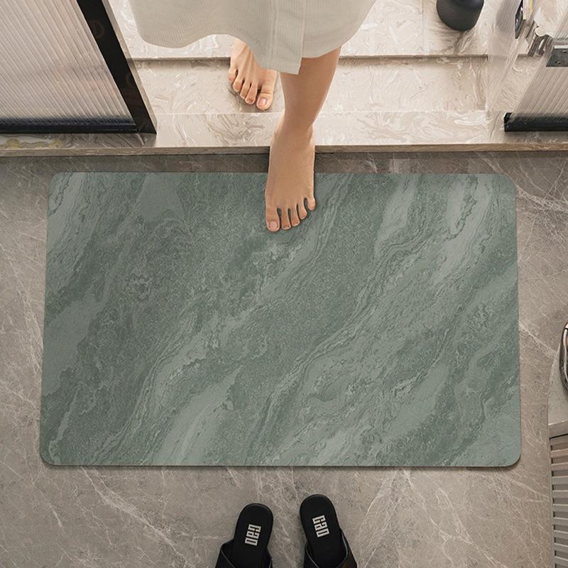 Простой диатомовый грязевой утолщенный впитывающий коврик, коврик для двери в ванную комнату, быстросохнущий высококачественный коврик для ванной комнаты, нескользящий