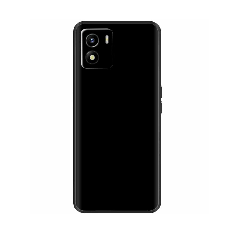 Чехол для Vivo Y01 Y01 2022 Мягкий силиконовый задний чехол ТПУ Чехол для телефона Для Vivo Y01 Y 01 VivoY01 Милый черный бампер Чехол-оболочка Funda