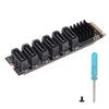PCIE3.0 To SATA3.0 Adapter Card M.2 M EKY ASM1166 Chip Plug and Play 6 Ports M.2 To SATA3.0