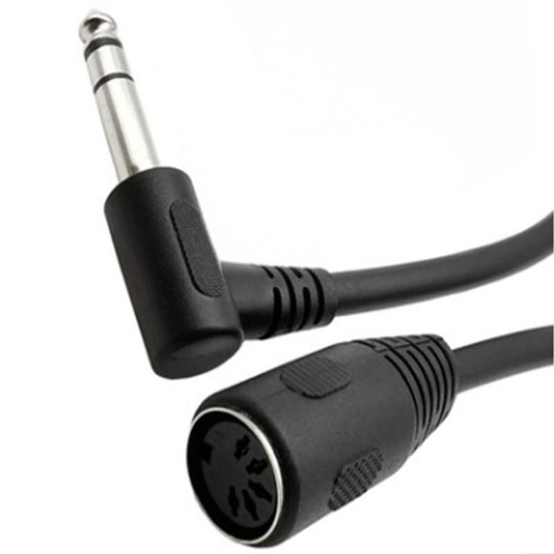 Quality Sound Transfer 6.35mm To MIDI Din 5Pin Cable 6.35mm To MIDI 5Pin DIN Cable For Amplifiers And Mixer