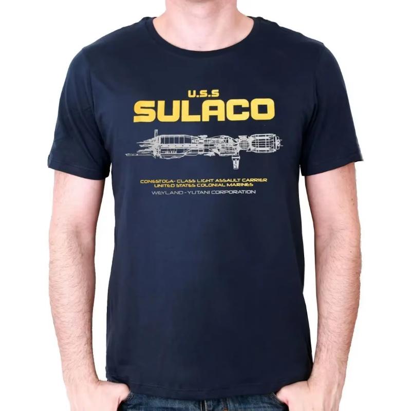 Scifi Film Us Colonial Marine Corps Uss Sulaco Spaceship T Shirt New 100 Cotton Short Sleeve Oneck Tshirt Casual Unisexs Top