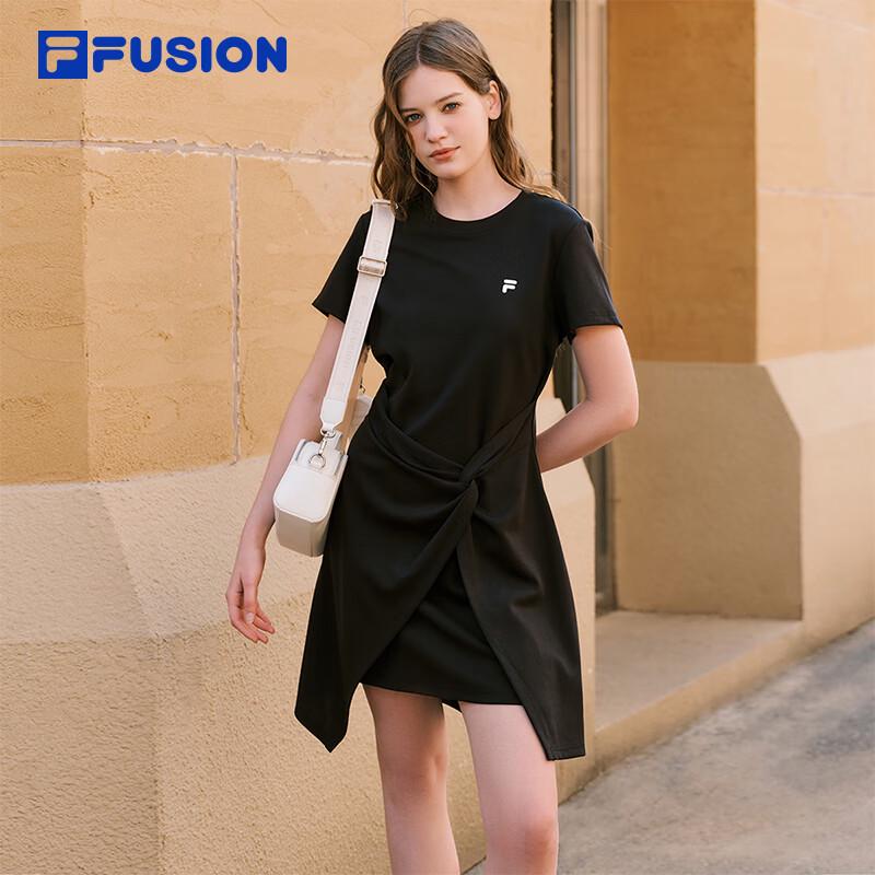FILA Women's Irregular Design Knit T-Shirt Dress