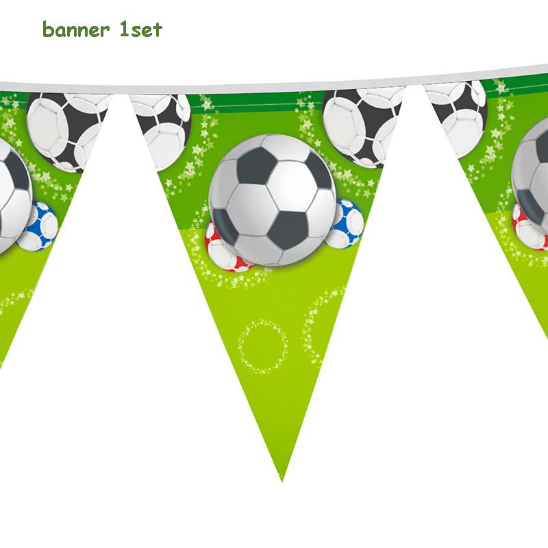 Золотой Мир Футбол Футбол Дети День Рождения Украшения Тарелки Соломенные Гирлянды Сумка для трофеев Скатерть Футбольная Вечеринка Товары