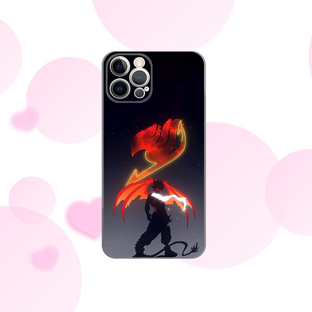 F-Хвост Феи Аниме N-Нацу Чехол для Телефона Для iPhone 16e,16,15,14,13,12,11 Plus,Pro,Max,XR,XS,X,Plus,SE,Mini Прозрачный Мягкий Чехол