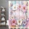 С Днем матери Акварельная цветочная шторка для душа с бабочками, Декоративная шторка для душа для ванной, Водонепроницаемая шторка для душа с