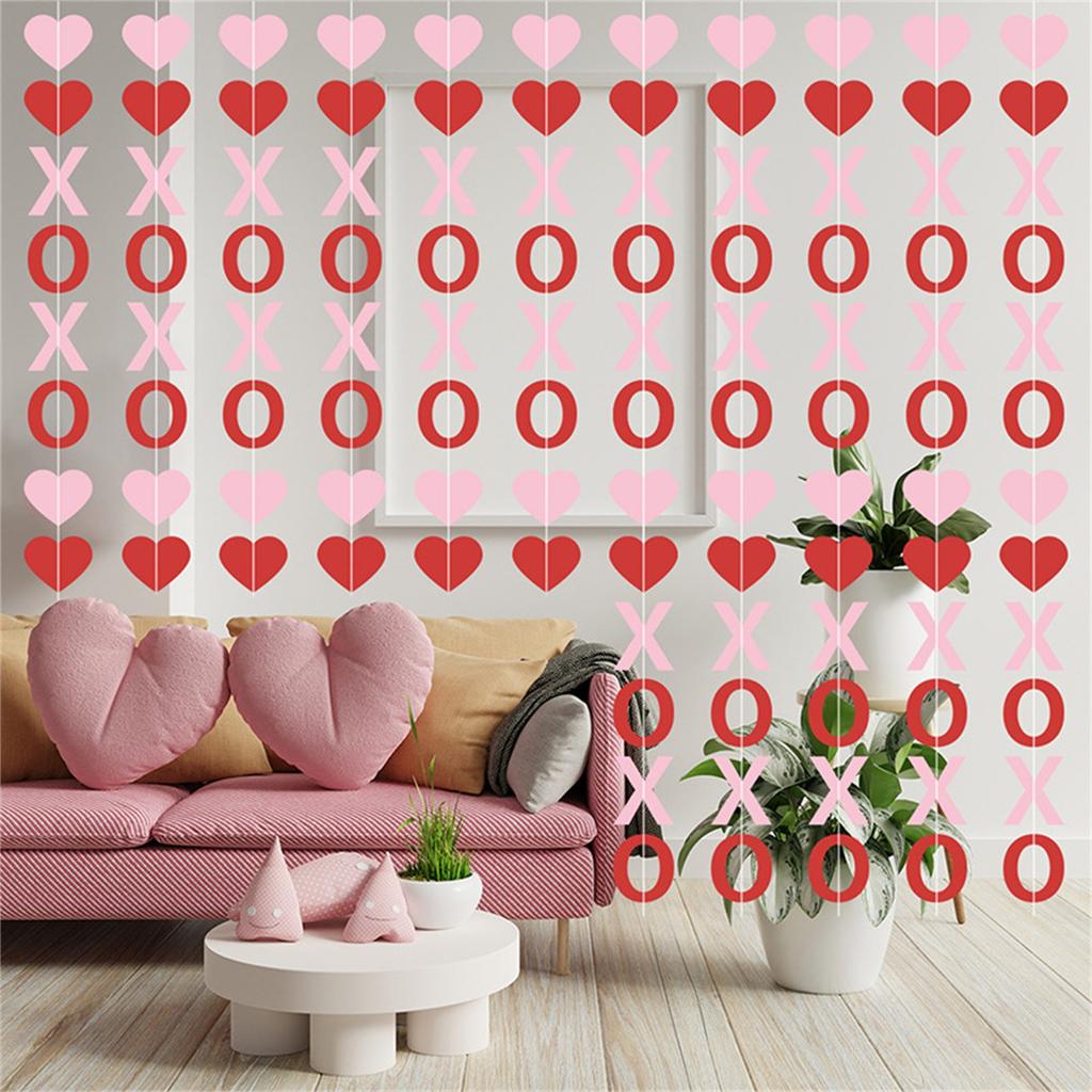 День святого Валентина Украшение Баннер Сердце Баннер Подвесной Серпантин Подвесной Знак Для Дня святого Валентина Главная Подвесная Вечеринка