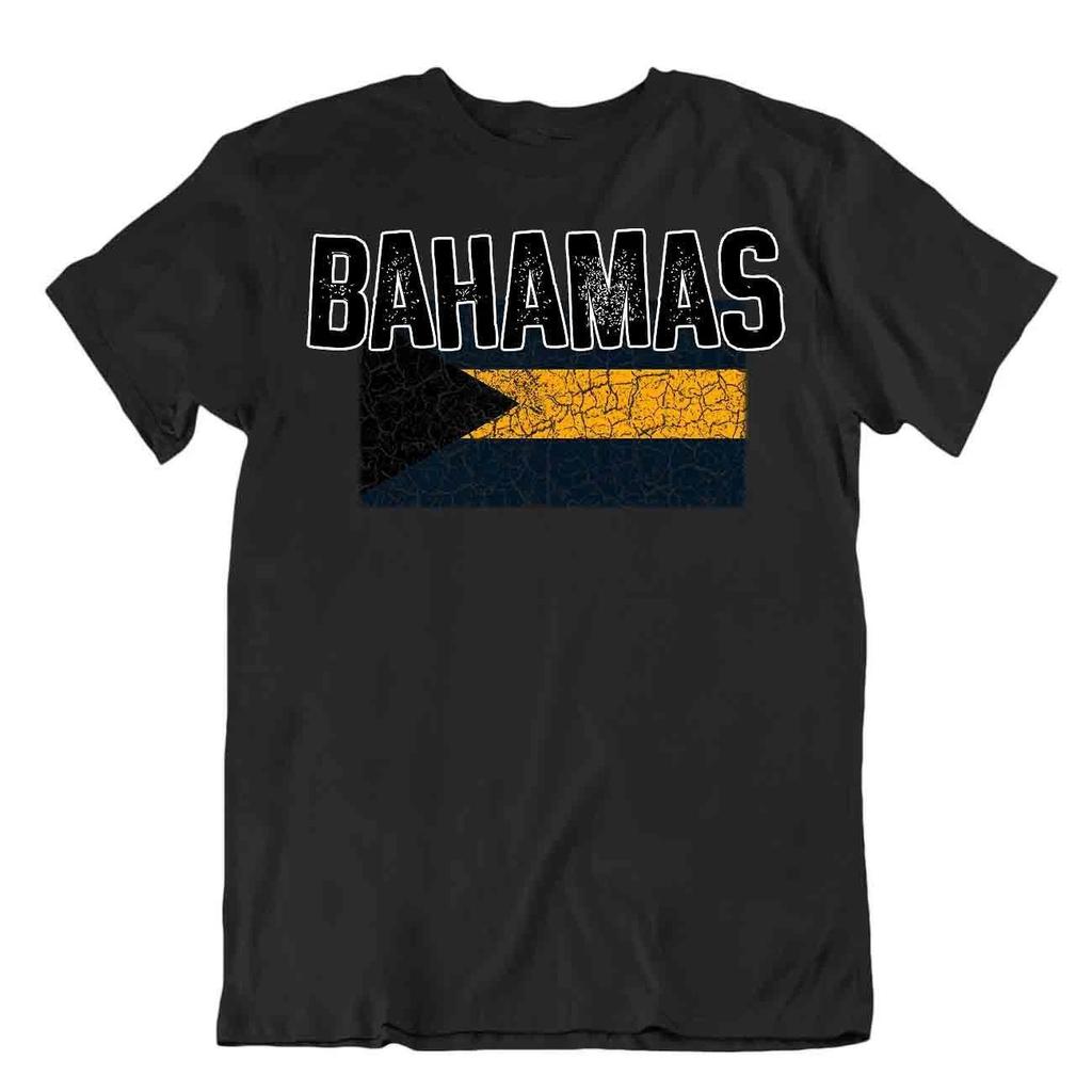 Flag T-Shirt Bahamas Fashion Country Souvenir Gift Tee Pride logo