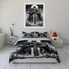 Warrior, sword, moon, flames. Bedding sets Duvet cover sets Duvet covers Pillowcases(1*Duvet Cover 2*Pillowcases without duvet insert)