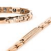 Lobyka Germanium Bracelet for Titanium Pink Gold Women, Alloy, Hematite,