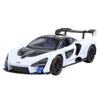 1/24 Mclaren Senna Super Sports Mini GT Металлический сплав литая модель автомобиля со звуком и светом Коллекция хобби Дисплей Декоративная подарочная коробка
