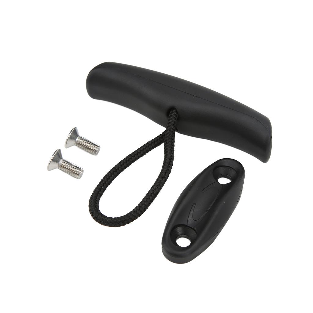 Universal Marine Canoe Kayak Nylon Pull Handle T Handle with Cord Rope Mounting Screw