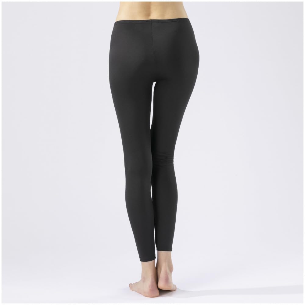 Mizuno Breath Thermo Thin для повседневного ношения, удлиненный размер M, термогенерирующее нижнее белье, использование, женские колготки, черные,