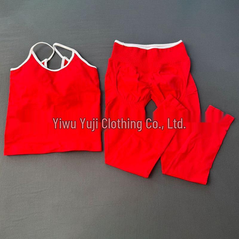 Женский бесшовный спортивный костюм для йоги TEVEO с цветовыми блоками: Быстросохнущая одежда для фитнеса с красивым дизайном спины.