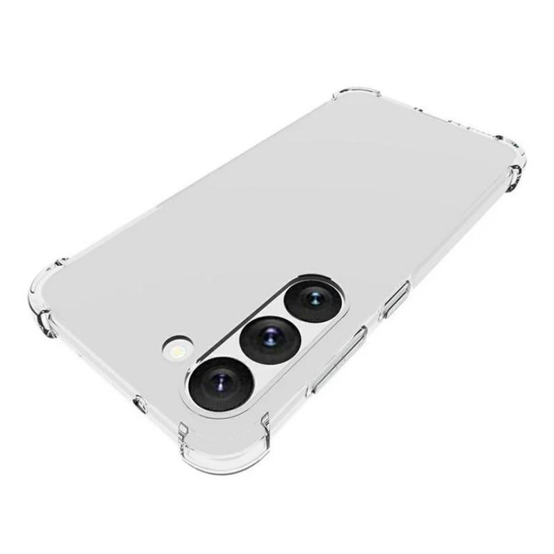 For Samsung Galaxy S23 Clear TPU Case WANLONFENG TM Series 2.0mm Phone Back Cover