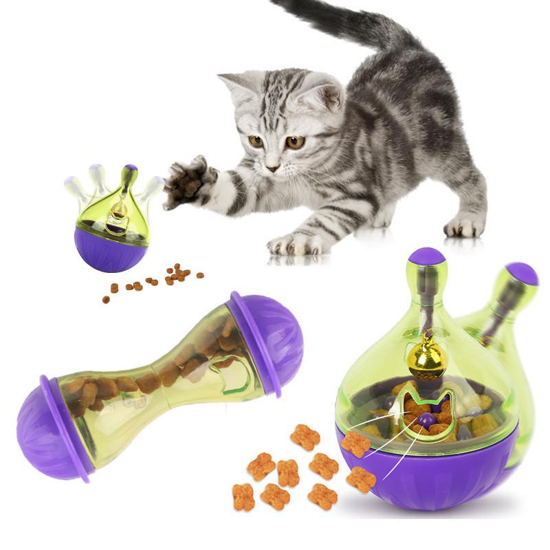 Кормушки для кошек, мяч, интерактивная забавная миска, игрушки для домашних животных, стакан для котят, встряхивающий шарик для утечки, аксессуары для кошек для дома, товары для собак