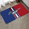 M-Mustang Car Logo Printed Floor Mat Home Bedroom Kitchen Non-slip Floor Rug, Absorbent Anti-fouling Door Mats