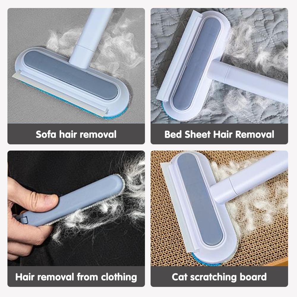 Щетка для удаления шерсти домашних животных 3 в 1 с длинной ручкой, щетка для мытья окон, инструмент для чистки шерсти домашних животных, ручная щетка для удаления шерсти кошек и собак