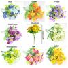 7-pronged Simulation Flower Cute Silk Flower 28 Heads Artificial Daisy  Outdoor Floral