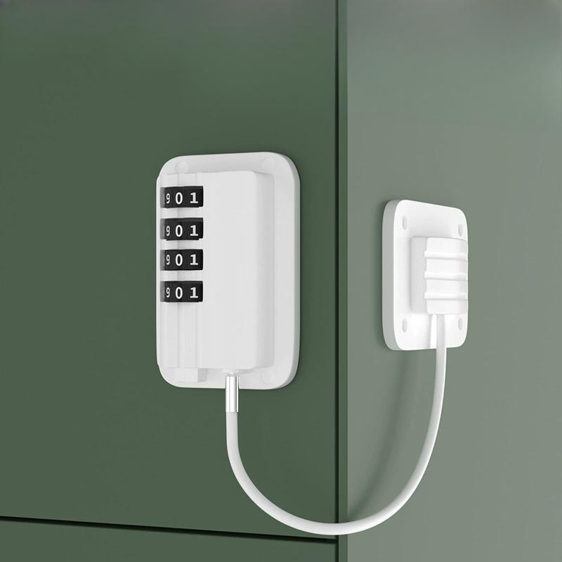 1 шт. Алюминиевый замок для холодильника, Комбинационный замок для холодильника с кодом, Замок для вертикального морозильного шкафа, Промышленный замок безопасности