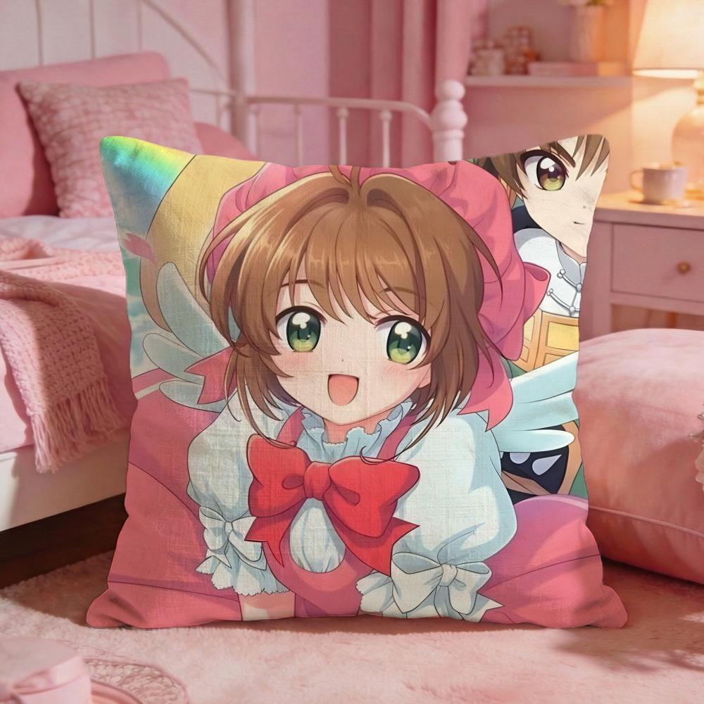 CCardcaptor SakuraS Anime Cushion Cover Premium Comfort Reversible Pillow Cove Two In One Design For Any Room Car Interior