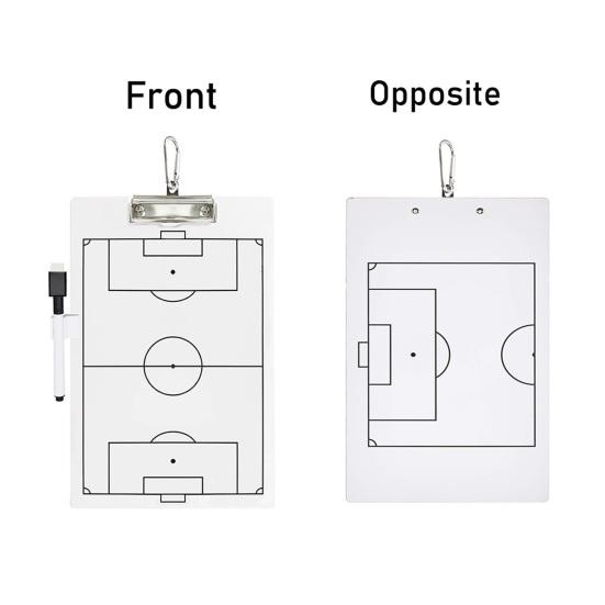 1 Набор Футбольная доска для тренера с маркером и держателем для маркера Профессиональная двухсторонняя для тренеров, футбольного арбитра