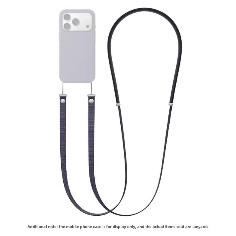 Высококачественный магнитный плетеный ремешок для оригинального iPhone 17 Pro Max 17 Air Phone, шнурок для ношения через плечо, защита от потери, ремешок Apple