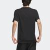 adidas Повседневная спортивная футболка с коротким рукавом с логотипом Tech, мужские топы, черные IA8093