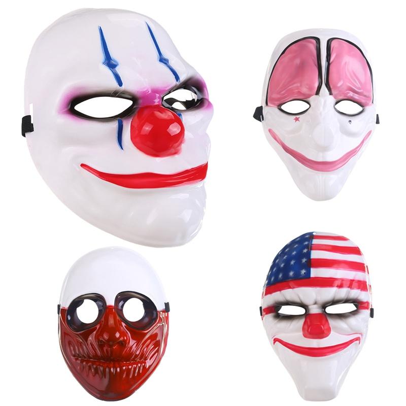 Payday 2 Хэллоуин Ужасная Маска Даллас/Волк/Цепи/Хокстон Маски Клоуна для Маскарада Страшные Маски Клоунов