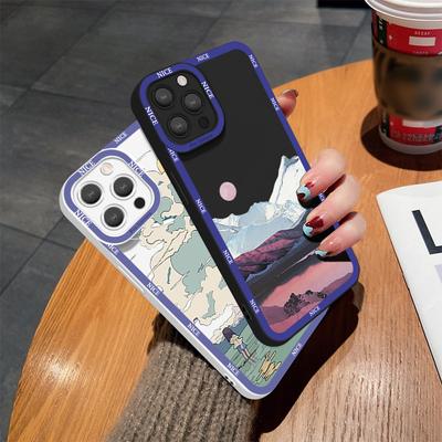 Мягкая резина с рисунком и полным покрытием, дизайн защиты камеры, противоударный чехол для телефона для iPhone, Samsung, Huawei, Honor, Xiaomi, Redmi, OPPO, Realme Vivo