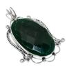Emerald Natural Gemstone Handmade 925 Sterling Silver Pendant 3.15" C0y22