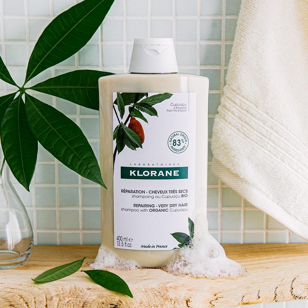 Шампунь Klorane Cupuaçu Butter Repair для сильно поврежденных волос, 400 мл, 1 шт.