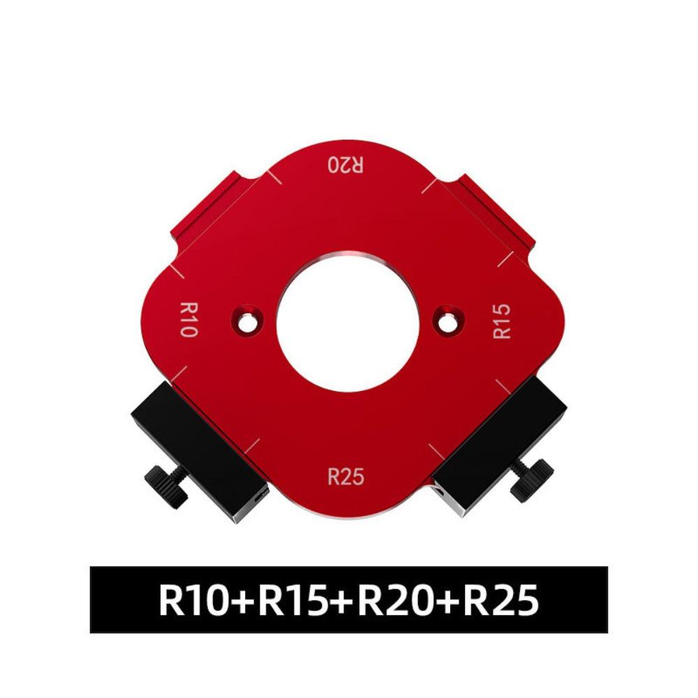 1/2 шт. Многоразовый шаблон для позиционирования дугового угла Алюминиевый сплав R10-R50 Радиусный кондуктор Деревообработка