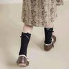 Cotton Bowknot Stockings Bowknot Girl Long Socks Baby Dress Lolita Sock